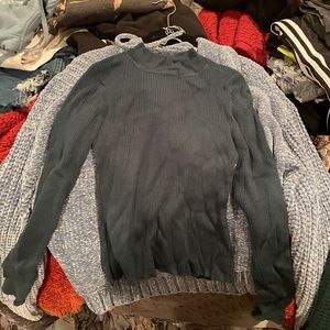 Turtleneck sweater: green